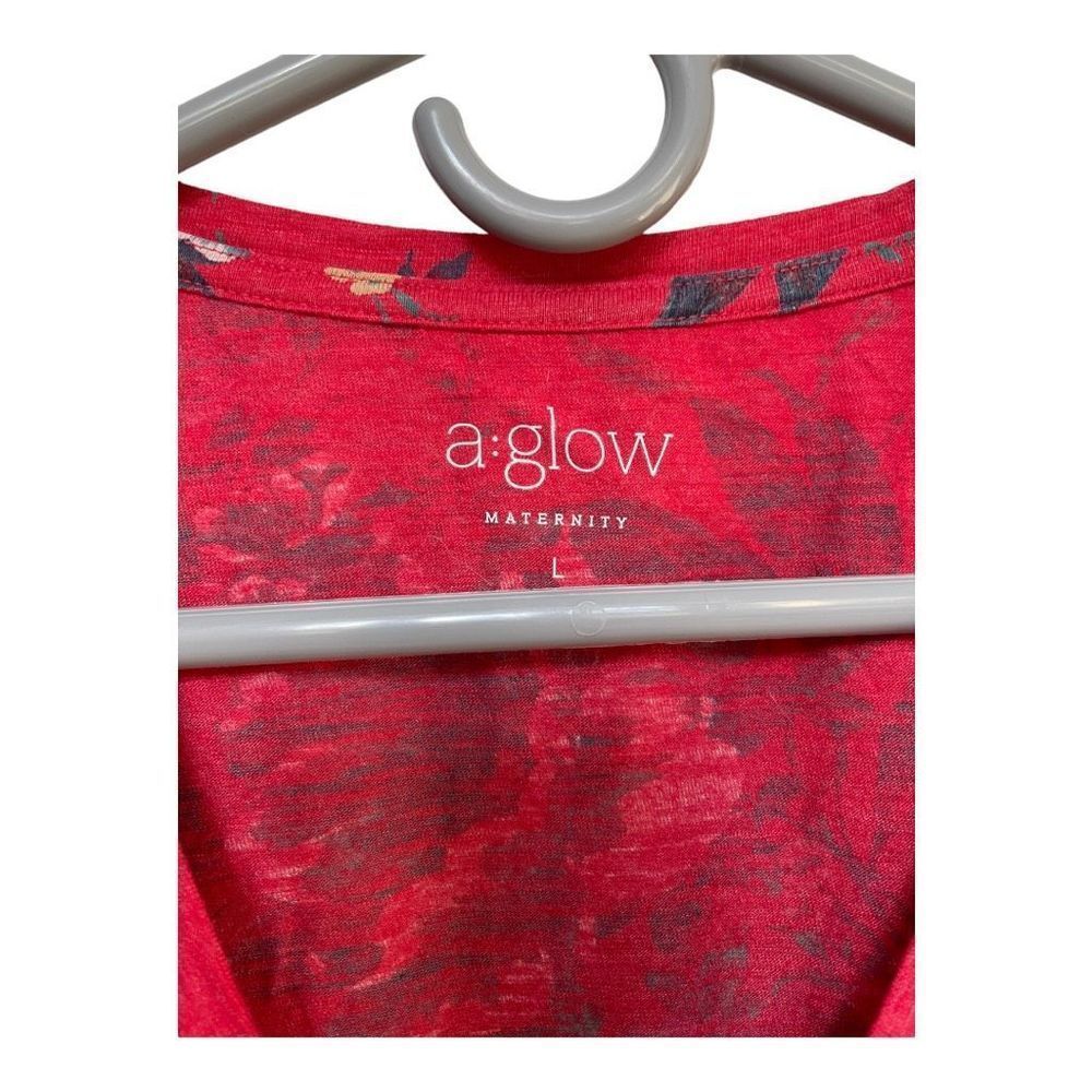 A:Glow Maternity Size Large Short Sleeved Blouse - Picture 2 of 3